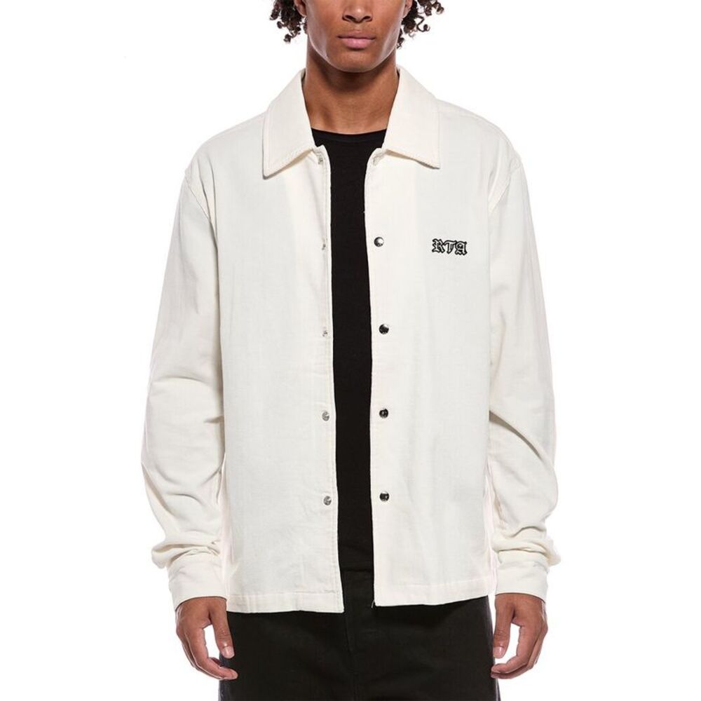 Rta Mens  Parlan Corduroy Shacket, White